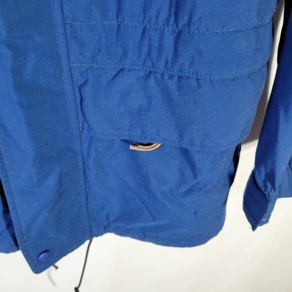Mens Timberland Weathergear Jacket Fold away Hood 4 Zip Pockets Size Medium - Picture 7 of 16